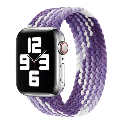 Single Loop Weaving Nylon Watch Band, Size: XS 135mm For Apple Watch Ultra 49mm&Watch Ultra 2 49mm / Series 9&8&7 45mm / SE 3&SE 2&6&SE&5&4 44mm / 3&2&1 42mm(Grape Purple) - Watch Bands by buy2fix | Online Shopping UK | buy2fix