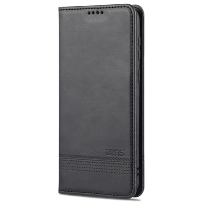 For Huawei P50 Pro AZNS Magnetic Calf Texture Horizontal Flip Leather Case with Card Slots & Holder & Wallet(Black) - Huawei Cases by AZNS | Online Shopping UK | buy2fix