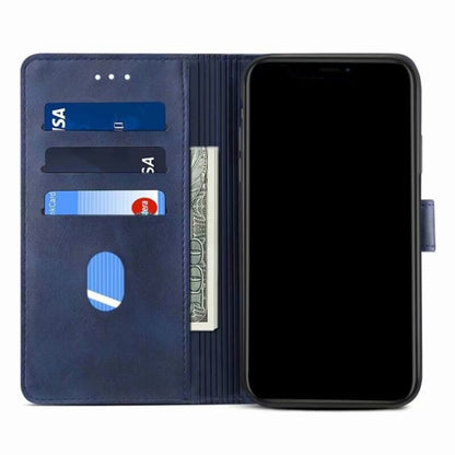 For Samsung Galaxy S21 5G GUSSIM Business Style Horizontal Flip Leather Case with Holder & Card Slots & Wallet(Blue) - Galaxy S21 5G Cases by GUSSIM | Online Shopping UK | buy2fix