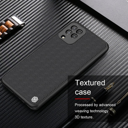 For Samsung Galaxy A22 4G LTE NILLKIN 3D Textured Nylon Fiber TPU Case(Black) - Galaxy Phone Cases by NILLKIN | Online Shopping UK | buy2fix