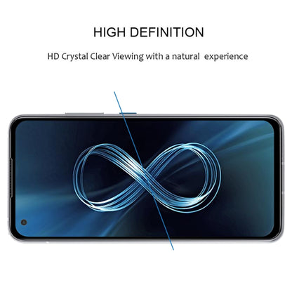 For Asus Zenfone 8 Full Glue Full Cover Screen Protector Tempered Glass Film - ASUS Tempered Glass by buy2fix | Online Shopping UK | buy2fix