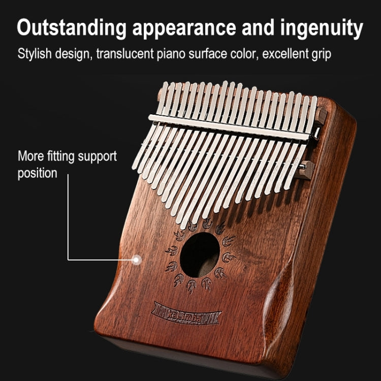 21 Tone Acacia Wood Thumb Piano Kalimba Musical Instruments(Coffee-Cat) - Keyboard Instruments by buy2fix | Online Shopping UK | buy2fix