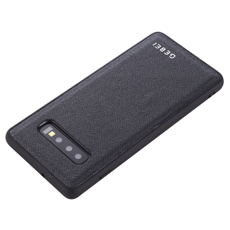 For Galaxy S10 GEBEI Full-coverage Shockproof Leather Protective Case(Black) - Galaxy Phone Cases by GEBEI | Online Shopping UK | buy2fix