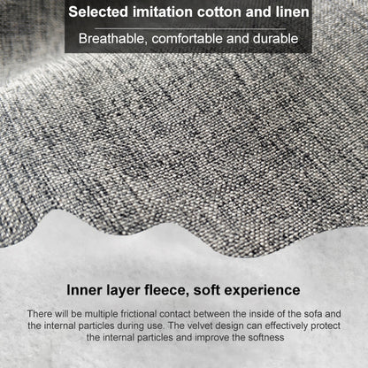 Lazy Sofa Bean Bag Chair Fabric Cover, Size:100 x 120cm(Light Gray) - Home & Garden by buy2fix | Online Shopping UK | buy2fix