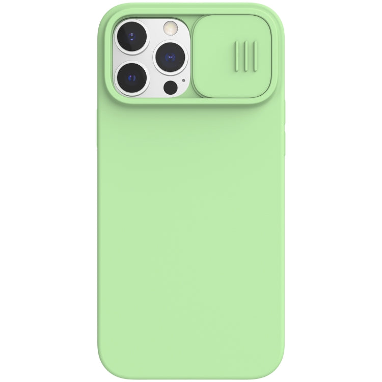 For iPhone 13 Pro NILLKIN CamShield MagSafe Magnetic Liquid Silicone + PC Full Coverage Case (Green) - iPhone 13 Pro Cases by NILLKIN | Online Shopping UK | buy2fix