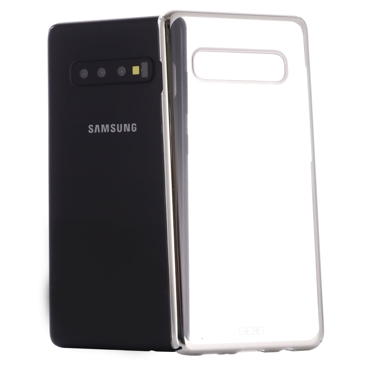 For Galaxy S10 GEBEI Shockproof  Plating PC Protective Case(Silver) - Galaxy Phone Cases by GEBEI | Online Shopping UK | buy2fix