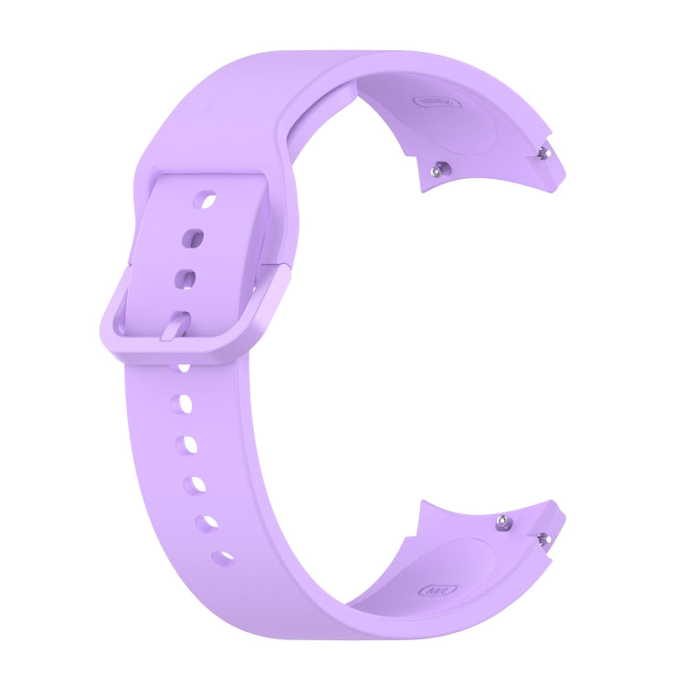 For Samung Galaxy Watch4 40mm / 44mm Silicone Flat Buckle Watch Band(Purple) - Smart Wear by buy2fix | Online Shopping UK | buy2fix