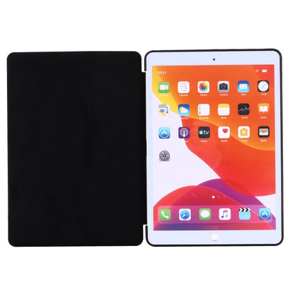 For iPad 10.2 2021 / 2020 / 2019 GEBEI Shockproof Horizontal Flip Leather Case with Three-folding Holder(Black) - iPad 10.2 Cases by GEBEI | Online Shopping UK | buy2fix