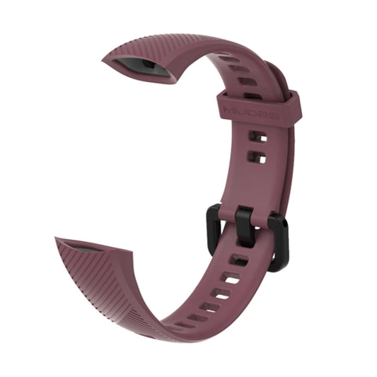 For Honor Band 4 / 5 MIJOBS Breathable Silicone Watch Band(Purple Red) - Watch Bands by MIJOBS | Online Shopping UK | buy2fix