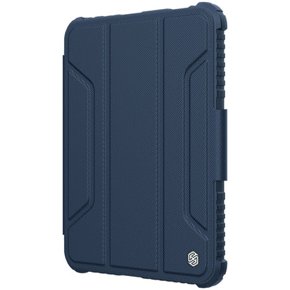 For iPad mini 6 NILLKIN Bumper Pro Horizontal Flip Tablet Case with Pen Slot & Holder & Sleep / Wake-up Function(Blue) - iPad mini 6 Cases by NILLKIN | Online Shopping UK | buy2fix