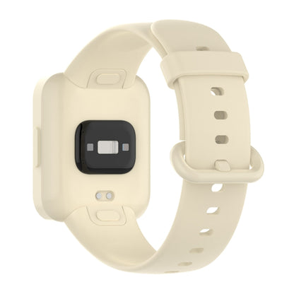 For Xiaomi Redmi Watch 2 Solid Color Silicone Strap Watch Band(Ivory White) - Smart Wear by buy2fix | Online Shopping UK | buy2fix