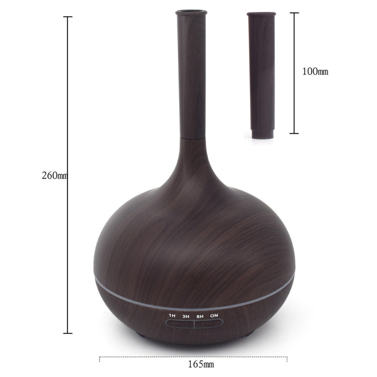 Creative Fragrance Machine Pointed Mouth Humidifier Automatic Alcohol Sprayer with Colorful LED Light, Plug Specification:UK Plug(Dark Brown) - Home & Garden by buy2fix | Online Shopping UK | buy2fix