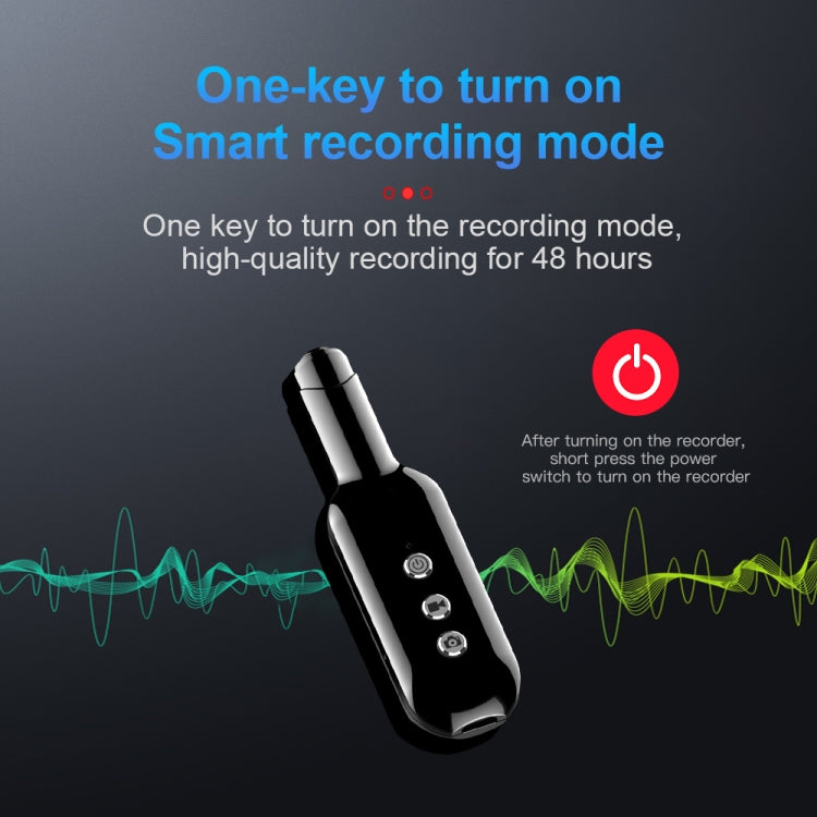 D3 AI Smart High-definition Noise Reduction Voice Recorder, Capacity:4GB(Black) - Security by buy2fix | Online Shopping UK | buy2fix