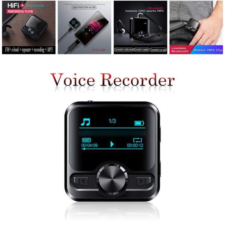 M9 AI Intelligent High-definition Noise Reduction Voice Control Recorder Ebook Bluetooth MP3 Player, Capacity:32GB(Black) - Consumer Electronics by buy2fix | Online Shopping UK | buy2fix