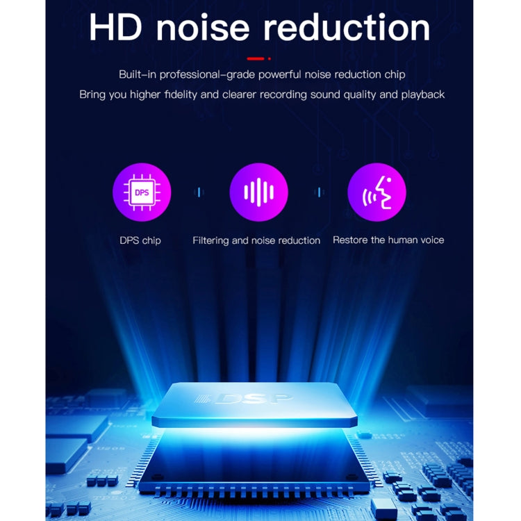 Q39 AI Intelligent High-definition Noise Reduction Voice Control Recorder, Capacity:4GB(Black) - Security by buy2fix | Online Shopping UK | buy2fix