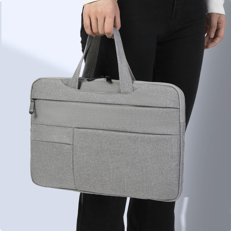 POFOKO C510 Waterproof Oxford Cloth Laptop Handbag For 13.3 inch Laptops(Grey) - 13.3 inch by POFOKO | Online Shopping UK | buy2fix