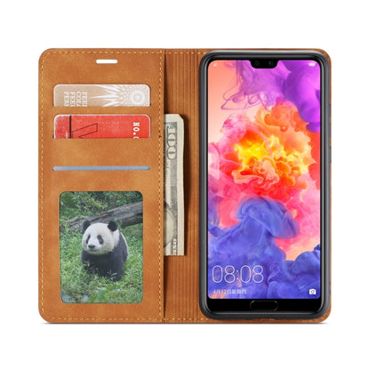 For Huawei P20 Pro Forwenw Dream Series Oil Edge Strong Magnetism Horizontal Flip Leather Case with Holder & Card Slots & Wallet & Photo Frame(Brown) - Huawei Cases by Forwenw | Online Shopping UK | buy2fix