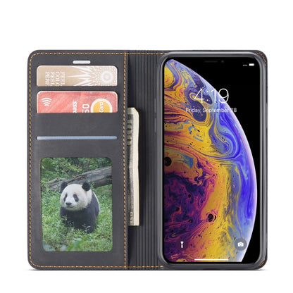 For iPhone XS Max Forwenw Dream Series Oil Edge Strong Magnetism Horizontal Flip Leather Case with Holder & Card Slots & Wallet & Photo Frame(Black) - More iPhone Cases by Forwenw | Online Shopping UK | buy2fix