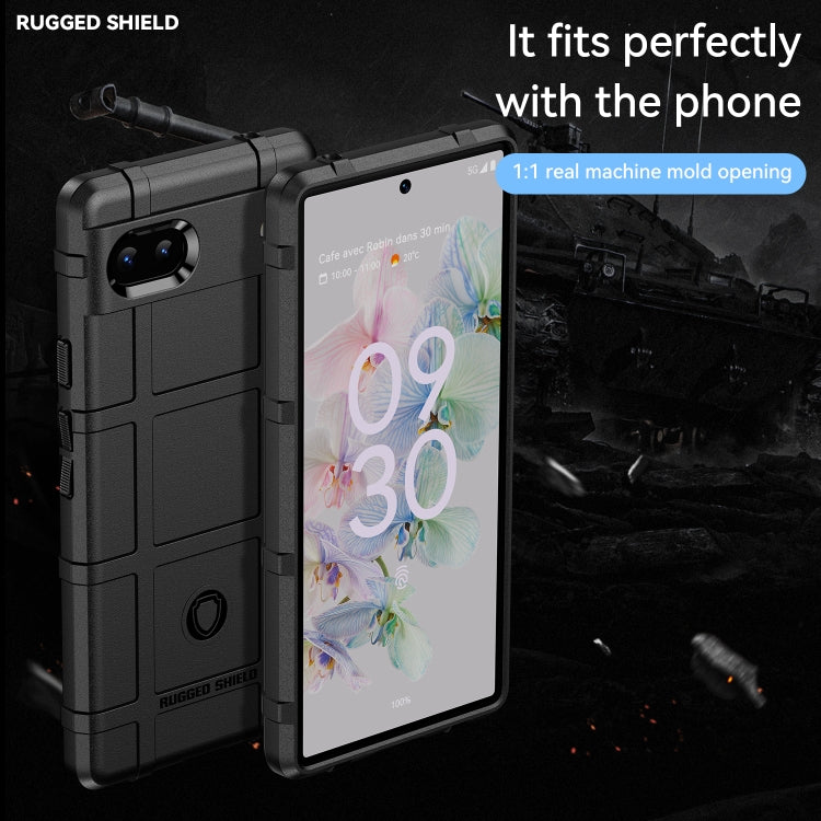 For Google Pixel 6a Full Coverage Shockproof TPU Phone Case(Black) - Google Cases by buy2fix | Online Shopping UK | buy2fix