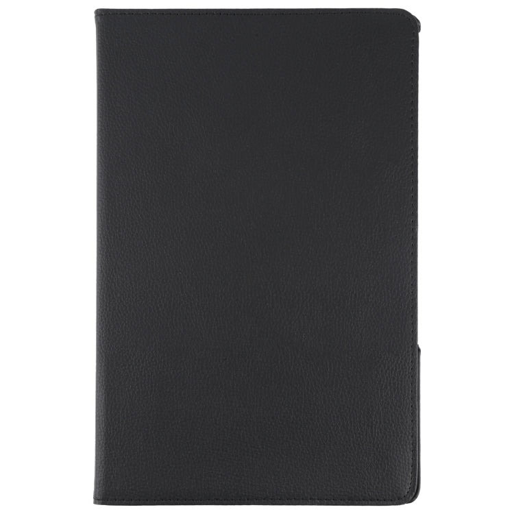 For Lenovo Tab P12 Pro 12.6 Litchi Texture Solid Color Leather Tablet Case(Black) - Lenovo by buy2fix | Online Shopping UK | buy2fix