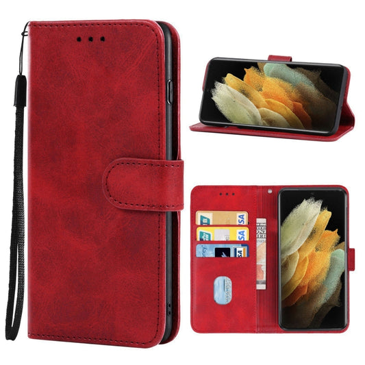 Leather Phone Case For Samsung Galaxy S21 Ultra 5G(Red) - Galaxy S21 Ultra 5G Cases by buy2fix | Online Shopping UK | buy2fix