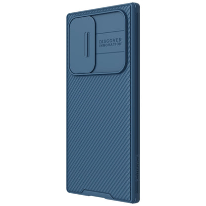 For Samsung Galaxy S22 Ultra 5G NILLKIN Black Mirror Pro Series Camshield Phone Case(Blue) - Galaxy S22 Ultra 5G Cases by NILLKIN | Online Shopping UK | buy2fix