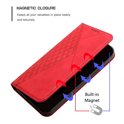 For Motorola Edge 20 Skin Feel Magnetic Leather Phone Case(Red) - Motorola Cases by buy2fix | Online Shopping UK | buy2fix