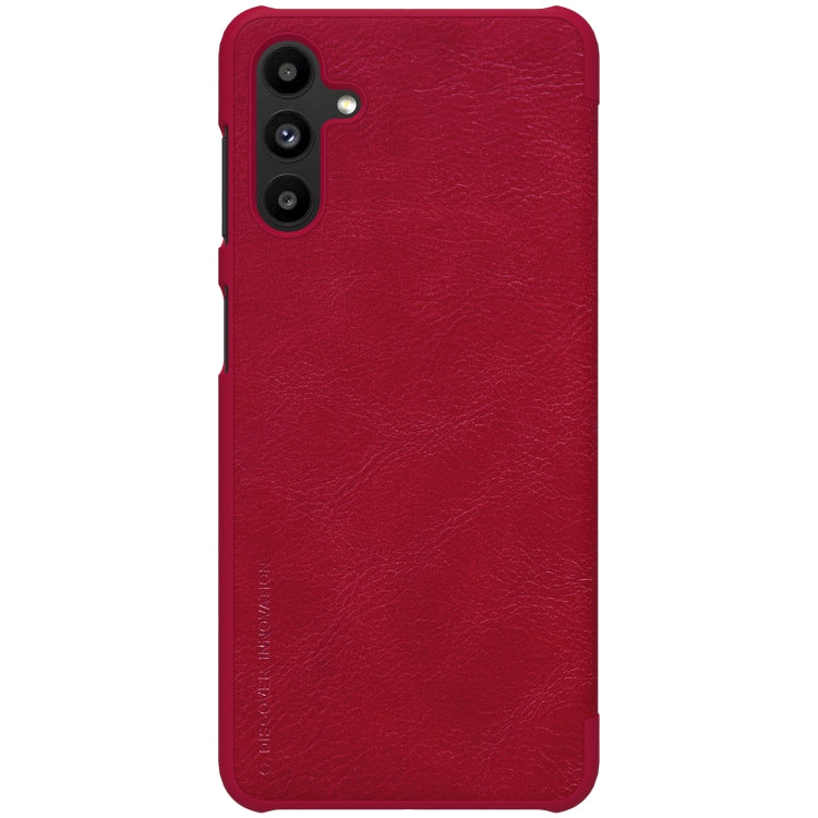 For Samsung Galaxy A13 5G NILLKIN QIN Series Crazy Horse Texture Leather Phone Case(Red) - Galaxy Phone Cases by NILLKIN | Online Shopping UK | buy2fix