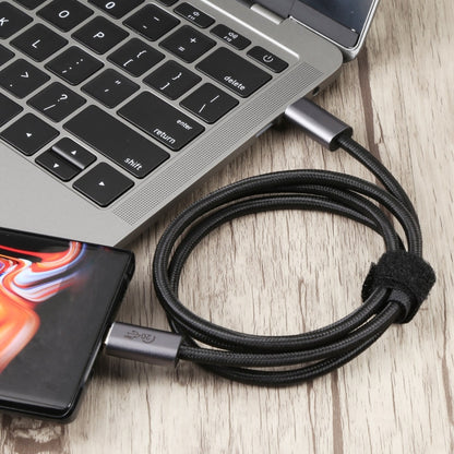 20Gbps USB 3.2 USB-C / Type-C Male to USB-C / Type-C Male Braided Data Cable, Cable Length:2m(Black) - Computer & Networking by buy2fix | Online Shopping UK | buy2fix