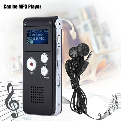 SK-012 4GB USB Dictaphone Digital Audio Voice Recorder with WAV MP3 Player VAR Function(Black) - Consumer Electronics by buy2fix | Online Shopping UK | buy2fix