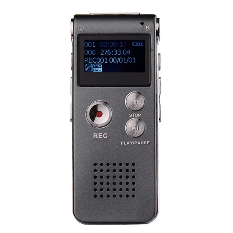 SK-012 16GB USB Dictaphone Digital Audio Voice Recorder with WAV MP3 Player VAR Function(Grey) - Consumer Electronics by buy2fix | Online Shopping UK | buy2fix