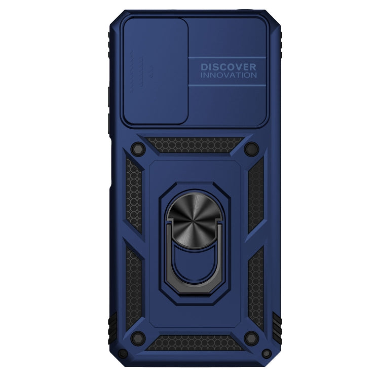 For Xiaomi Redmi Note 11 Global Sliding Camshield Holder Phone Case(Blue) - Xiaomi Accessories by buy2fix | Online Shopping UK | buy2fix