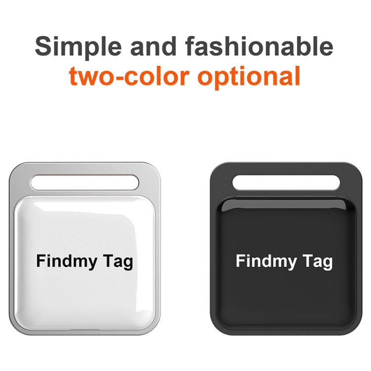 Findmy Tag Square Smart Bluetooth Anti- lost Alarm Locator Tracker(White) - Security by buy2fix | Online Shopping UK | buy2fix