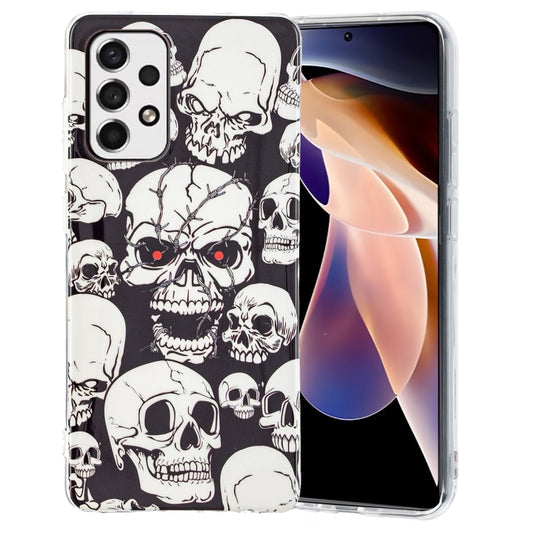 For Samsung Galaxy A33 5G Luminous TPU Protective Phone Case(Skull) - Samsung Accessories by buy2fix | Online Shopping UK | buy2fix