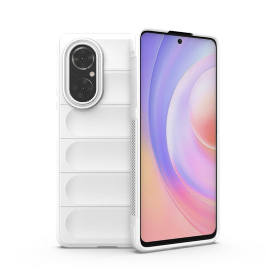 For Huawei Nova 9 SE/Honor 50 SE Magic Shield TPU + Flannel Phone Case(White) - Mobile Accessories by buy2fix | Online Shopping UK | buy2fix