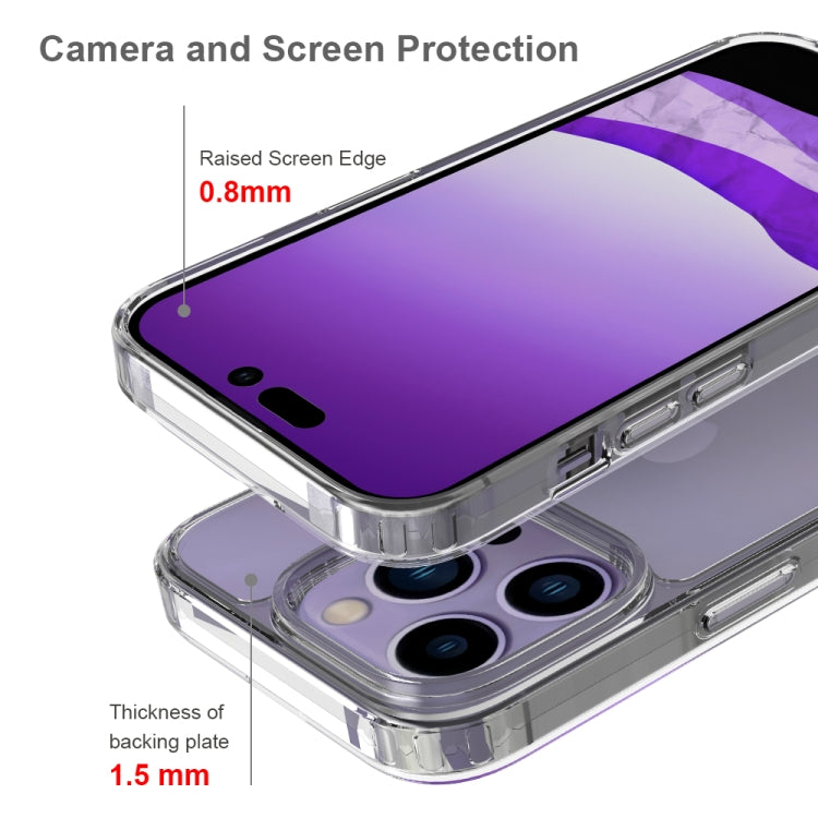 For iPhone 14 Pro Shockproof Scratchproof TPU + Acrylic Phone Case (Transparent) - iPhone 14 Pro Cases by buy2fix | Online Shopping UK | buy2fix