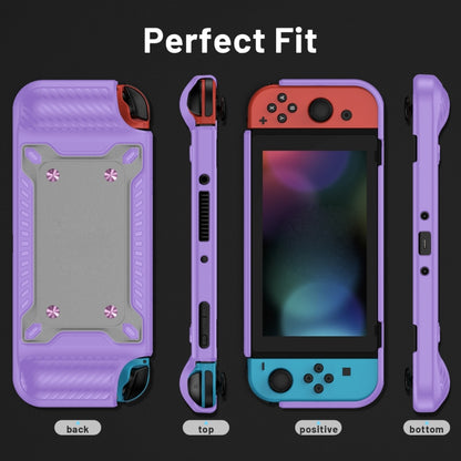 Game Handle Gamepad TPU+PC Protective Case for Switch OLED(Lilac) - Cases by buy2fix | Online Shopping UK | buy2fix