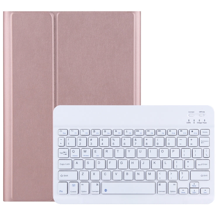 For Lenovo Tab M10 HD Gen 2 Bluetooth Keyboard Leather Tablet Case(Rose Gold) - Lenovo Keyboard by buy2fix | Online Shopping UK | buy2fix