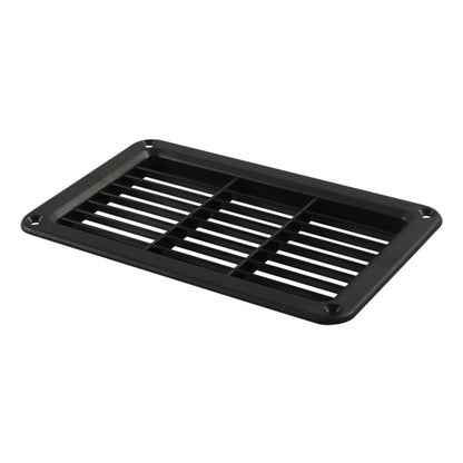 A6788 193x122mm Black Rectangle Louvered Ventilation Plastic Venting Panel Cover - In Car by buy2fix | Online Shopping UK | buy2fix