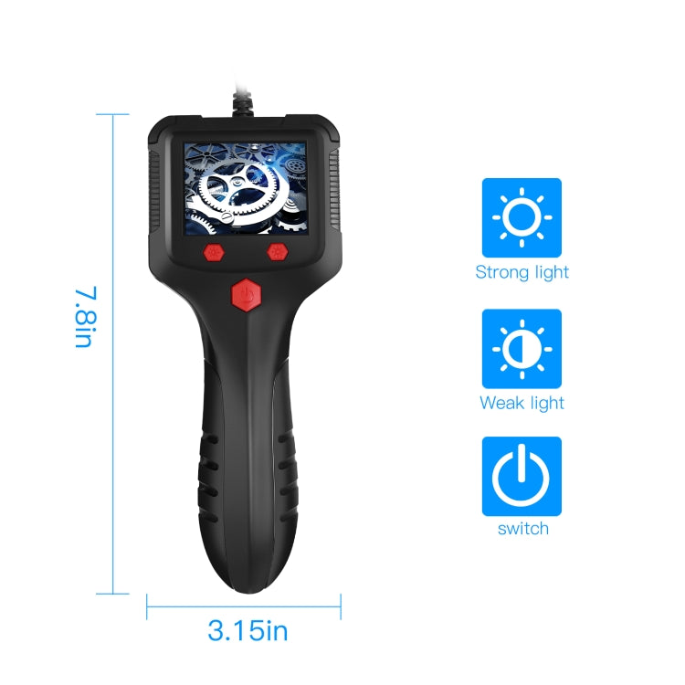 8mm Camera 2.4 inch HD Handheld Industrial Endoscope With LCD Screen, Length:10m - Consumer Electronics by buy2fix | Online Shopping UK | buy2fix