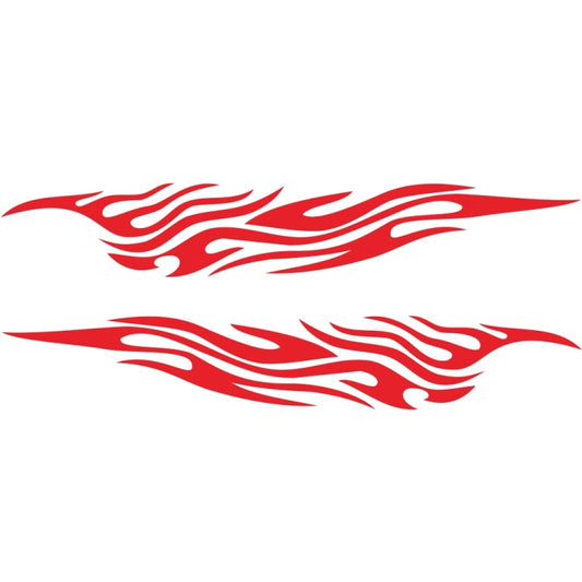 2 PCS/Set D-476 Fire Element Pattern Car Modified Decorative Sticker(Red) - In Car by buy2fix | Online Shopping UK | buy2fix