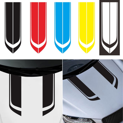 D-711 Stripe Pattern Car Modified Hood Decorative Sticker(White) - In Car by buy2fix | Online Shopping UK | buy2fix