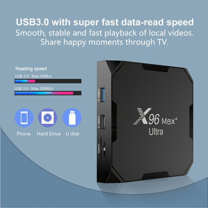 X96 Max+ Ultra 4GB+32GB Amlogic S905X4 8K Smart TV BOX Android 11.0 Media Player, Plug Type:EU Plug - Consumer Electronics by buy2fix | Online Shopping UK | buy2fix