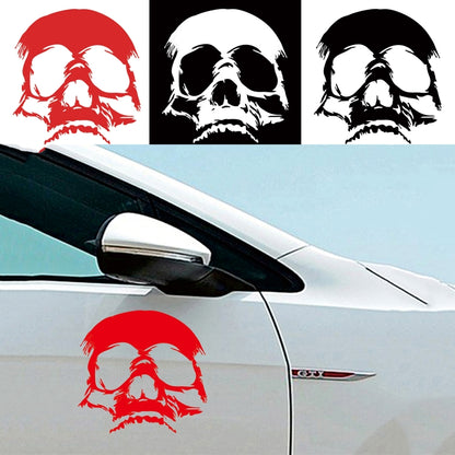 D-774 Evil Skull Pattern Car Modified Decorative Sticker(White) - In Car by buy2fix | Online Shopping UK | buy2fix