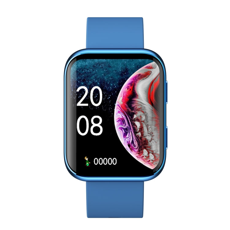 GX08 1.69 Inch Square Screen Smart Watch Supports Heart Rate Detection, Blood Pressure Detection, Blood Oxygen Detection(Blue) - Smart Wear by buy2fix | Online Shopping UK | buy2fix