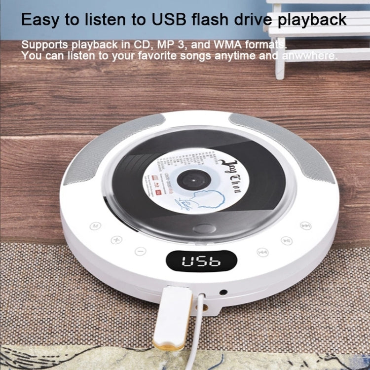 Kecag KC-607 Wall Mounted Bluetooth Compact Disc Album CD Player(White) - Consumer Electronics by Kecag | Online Shopping UK | buy2fix