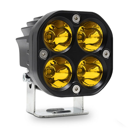 Car 3 inch 4LEDs Strobe Spotlight 20W / 2000LM / 6000K / DC9-80V(Yellow Light) - In Car by buy2fix | Online Shopping UK | buy2fix