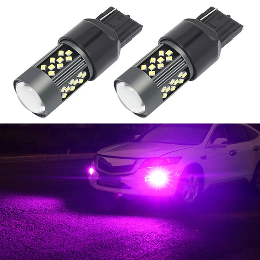 1 Pair 7440 12V 7W Strobe Car LED Fog Light(Purple Light) - In Car by buy2fix | Online Shopping UK | buy2fix