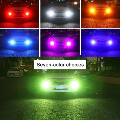 1 Pair 7443 12V 7W Strobe Car LED Fog Light(Lime Light) - In Car by buy2fix | Online Shopping UK | buy2fix