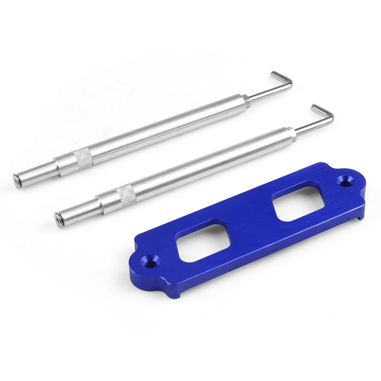 Car Aluminum Alloy Battery Fixing Bracket for Honda Civic 1988-2000(Blue) - In Car by buy2fix | Online Shopping UK | buy2fix